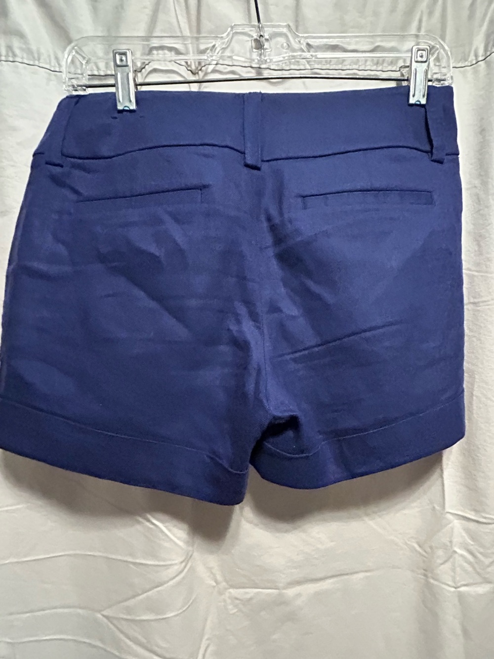 Express Navy Women's Linen Shorts - Picture 4 of 4